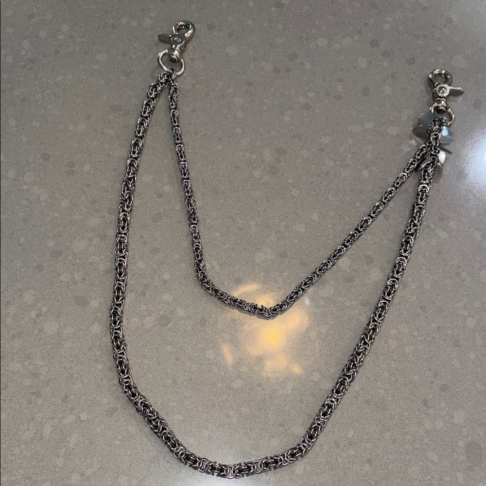 Moniker by Roman Glick double wallet chain stainless steel Byzantine chainmail🖤